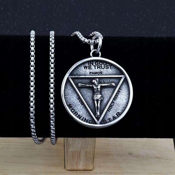 HALSBAND Silverkedja PÅ GUD VI LITAR 323