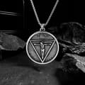 Miniatyrbild 4 av 7: HALSBAND Silverkedja PÅ GUD VI LITAR 323