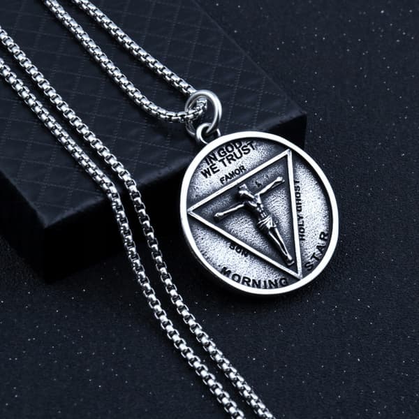 HALSBAND Silverkedja PÅ GUD VI LITAR 323