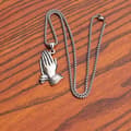 Miniatyrbild 6 av 11: HALSBAND Silver Stålkedja HÄNDER BÖN 314