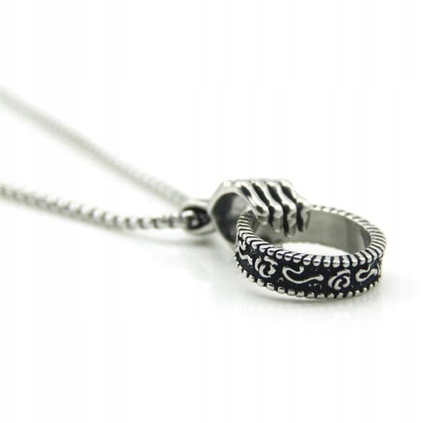 HALSBAND Silver Stålkedja TASSCIRKEL 310