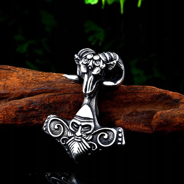 Thors hammarhalsband Valknut Nordiska Vikingar 298