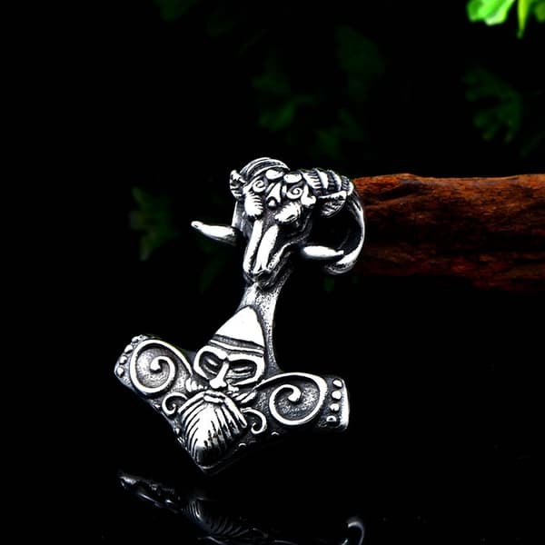 Thors hammarhalsband Valknut Nordiska Vikingar 298