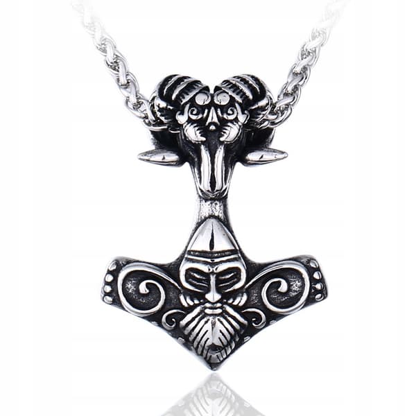 Thors hammarhalsband Valknut Nordiska Vikingar 298