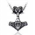 Miniatyrbild 1 av 5: Thors hammarhalsband Valknut Nordiska Vikingar 298