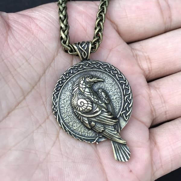 Vikinga HALSBAND RAVEN Huginn och Muninn NORDIC 136