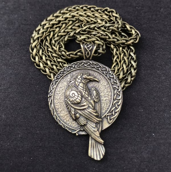 Vikinga HALSBAND RAVEN Huginn och Muninn NORDIC 136