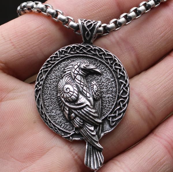 Vikinga HALSBAND RAVEN Huginn och Muninn NORDIC 135