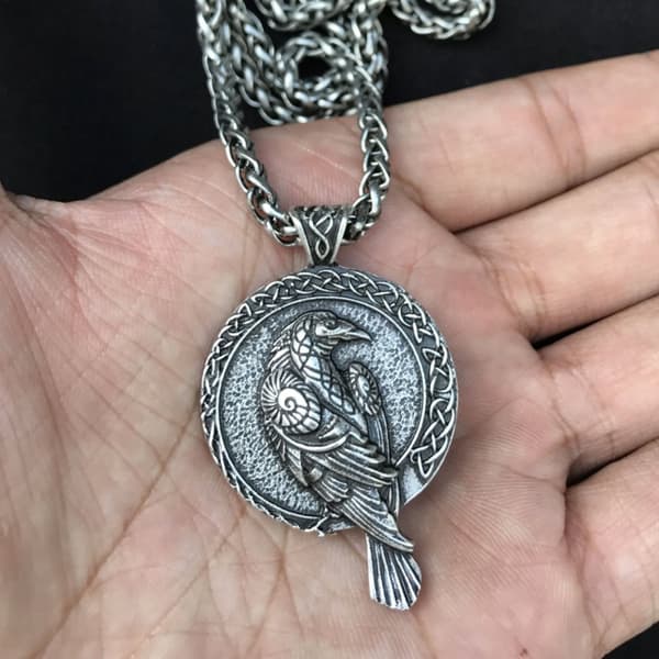 Vikinga HALSBAND RAVEN Huginn och Muninn NORDIC 135