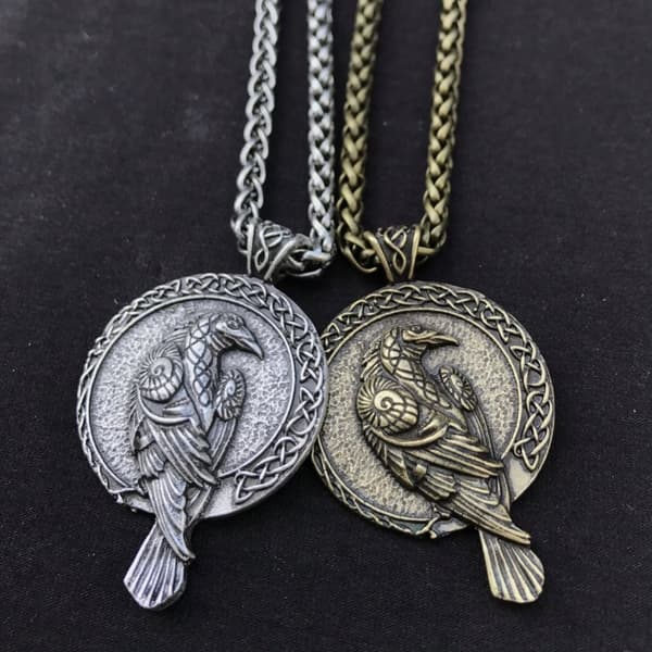 Vikinga HALSBAND RAVEN Huginn och Muninn NORDIC 135