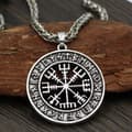 Miniatyrbild 3 av 6: HALSBAND Vikingakompass Vegvisir NORDIC 133