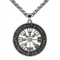 Miniatyrbild 1 av 6: HALSBAND Vikingakompass Vegvisir NORDIC 133