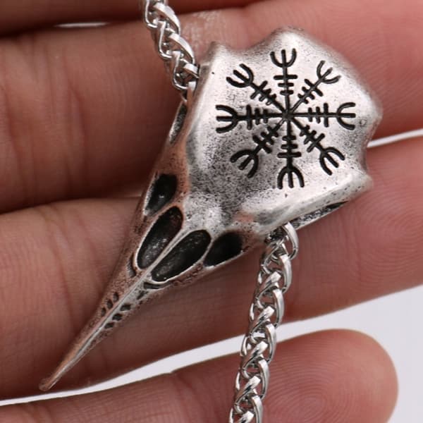 HALSKÆDE Kranie af Ravnen Symbol for ODIN Keltisk 127