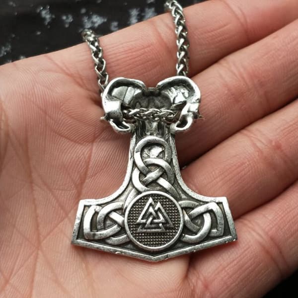 Thors hammarhalsband Valknut Kompass Väduren 126