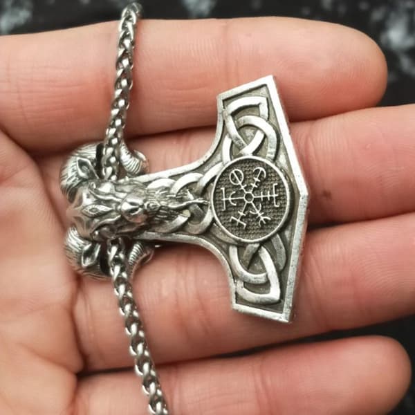 Thors hammarhalsband Valknut Kompass Väduren 126