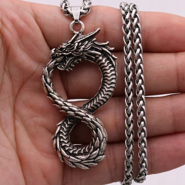 HALSBAND Drake OUROBOROS Grekisk Egyptisk SYMBOL 124