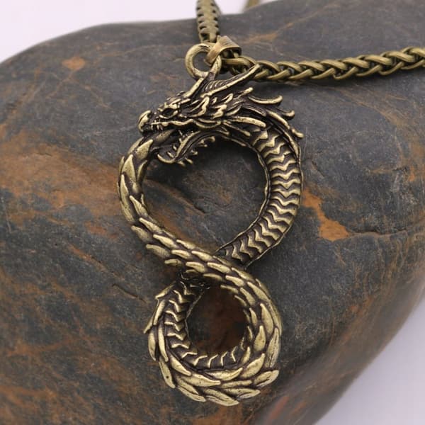 HALSBAND Drake OUROBOROS Grekisk Egyptisk SYMBOL 124