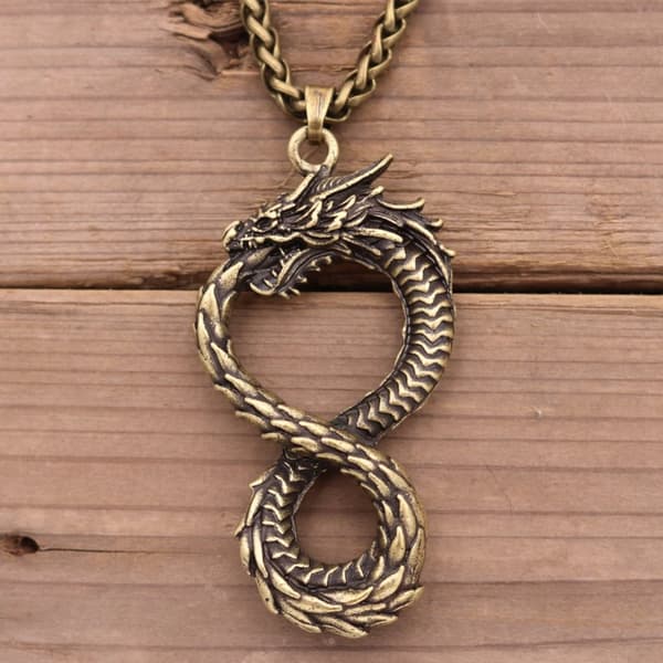 HALSBAND Drake OUROBOROS Grekisk Egyptisk SYMBOL 124