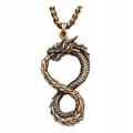 Miniatyrbild 1 av 4: HALSBAND Drake OUROBOROS Grekisk Egyptisk SYMBOL 124