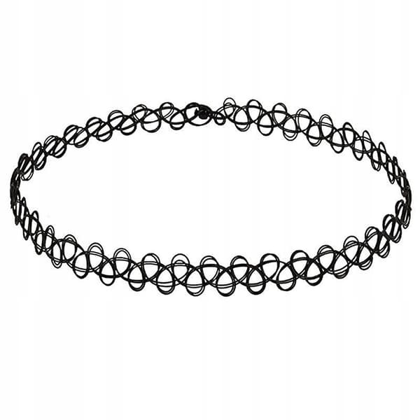 KLASSISKT SVART GOTISKT HALSBAND MED CHOKERHALS Gotisk CH12