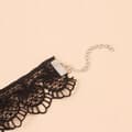 Miniatyrbild 3 av 6: CHOKER Spetsbroderi Svart HALSBAND Gotiskt CH04