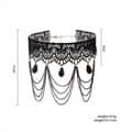 Miniatyrbild 2 av 6: CHOKER Spetsbroderi Svart HALSBAND Gotiskt CH04