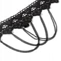Miniatyrbild 3 av 6: CHOKER Spetsbroderi Svart HALSBAND Gotiskt CH02