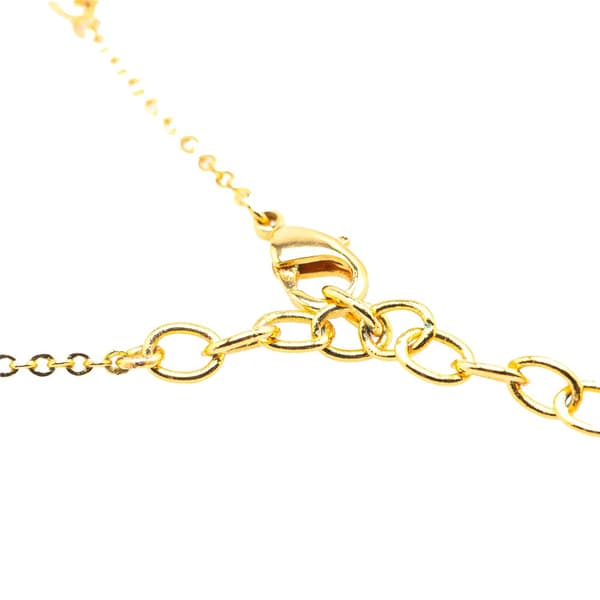 Pre-owned Louis Vuitton Gold Plated Nanogram Pendant Necklace Gold