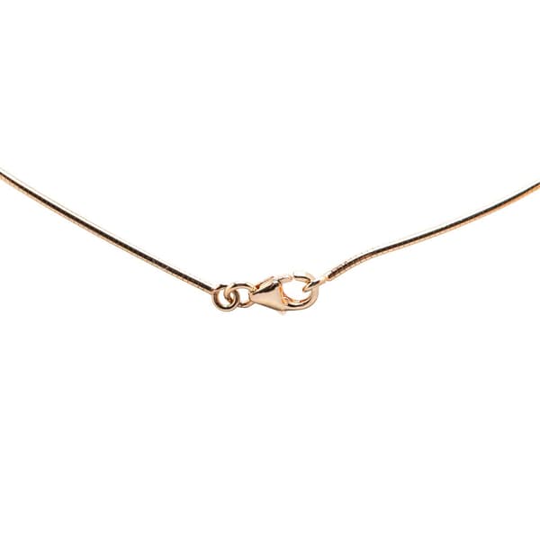 Pre-owned Hermès Mini Enamel Pop H Pendant Necklace Pink