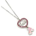 Miniatyrbild 1 av 2: Kristallhjärta och rullskridskohalsband - BARBIE - One size - Rosa - Silver