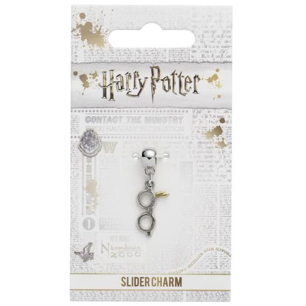 Charm - P.Derive - HARRY POTTER - Silverpläterad - Lightning Bolt & Glasses - Blandat