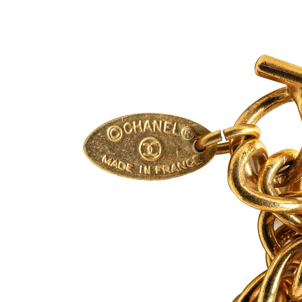 Pre-owned Chanel Gold Plated Lion Head Choker Necklace Gold