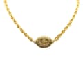 Miniatyrbilde 1 av 3: Pre-owned Chanel Gold Plated CC Medallion Necklace Gold