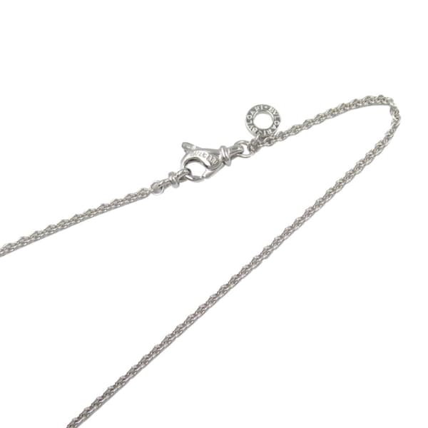 Pre-owned Bvlgari 18K White Gold Small B.zero1 Pendant Necklace White