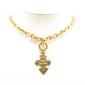 Pikkukuva 4 / 4: Pre-owned Chanel Gold Plated CC Cross Pendant Necklace Gold