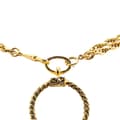 Pikkukuva 2 / 4: Pre-owned Chanel Gold Plated Double Chain Loupe Magnifying Glass Pendant Necklace Gold