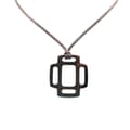 Pikkukuva 1 / 5: Pre-owned Hermès Rhythm Buffalo Horn Pendant Necklace Brown