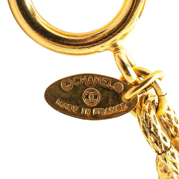 Pre-owned Chanel Gold Plated Knight Horse Pendant Necklace Gold