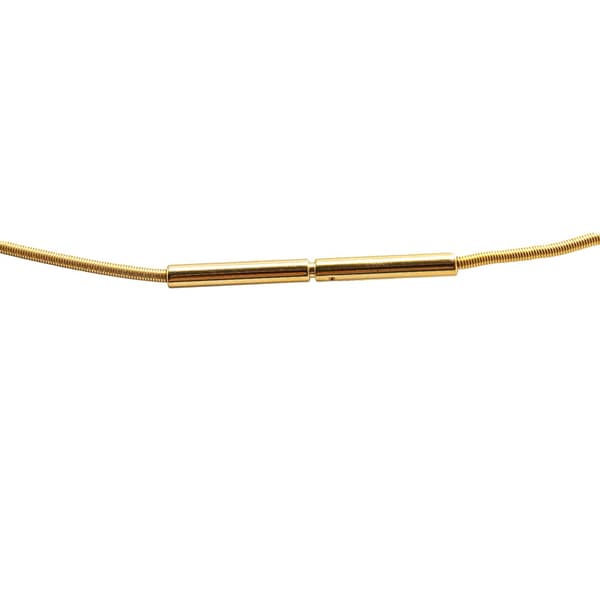 Pre-owned Hermès Gold Plated Cage dH Cube Necklace Black