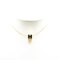Miniatyrbild 4 av 4: Pre-owned Hermès Gold Plated Cage dH Cube Necklace Black