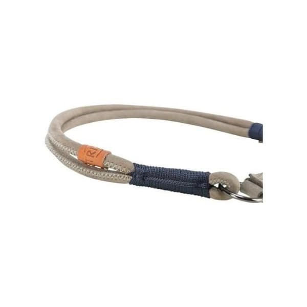 TRIXIE BE NORDIC Halsband med halvstrypning - Läder - L50 cm - ø 10 mm - Grå