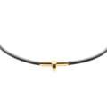 Miniatyrbild 1 av 4: Pre-owned Hermès Gold Plated and Leather Kite Choker Necklace Gold