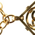 Miniatyrbild 2 av 5: Pre-owned Chanel Gold Plated CC Diamond Shape Pendant Necklace Gold