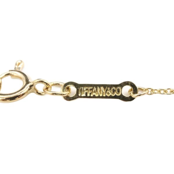 Pre-owned Tiffany 18K Yellow Gold Small Elsa Peretti Open Heart Pendant Necklace Gold