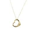 Miniatyrbilde 2 av 6: Pre-owned Tiffany 18K Yellow Gold Small Elsa Peretti Open Heart Pendant Necklace Gold