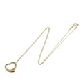 Miniatyrbilde 1 av 6: Pre-owned Tiffany 18K Yellow Gold Small Elsa Peretti Open Heart Pendant Necklace Gold