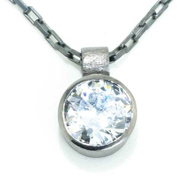 Halsband - Demaria - DMC6110453-NE - Silver - Kristall - 45 cm