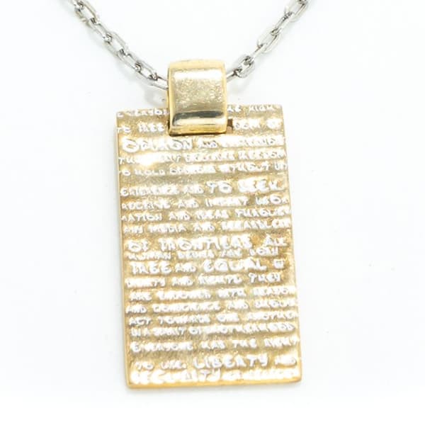 Pendentif kvinna - Demaria - DMHRC002-ROSA - Vitt guld - Diamanter - Chic och elegant