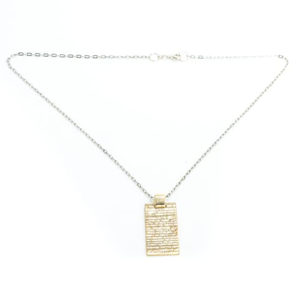 Pendentif kvinna - Demaria - DMHRC002-ROSA - Vitt guld - Diamanter - Chic och elegant