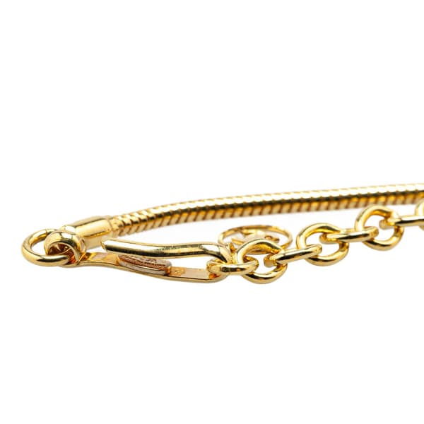 Pre-owned Chanel Gold Plated Resin Ball Pendant Necklace Gold